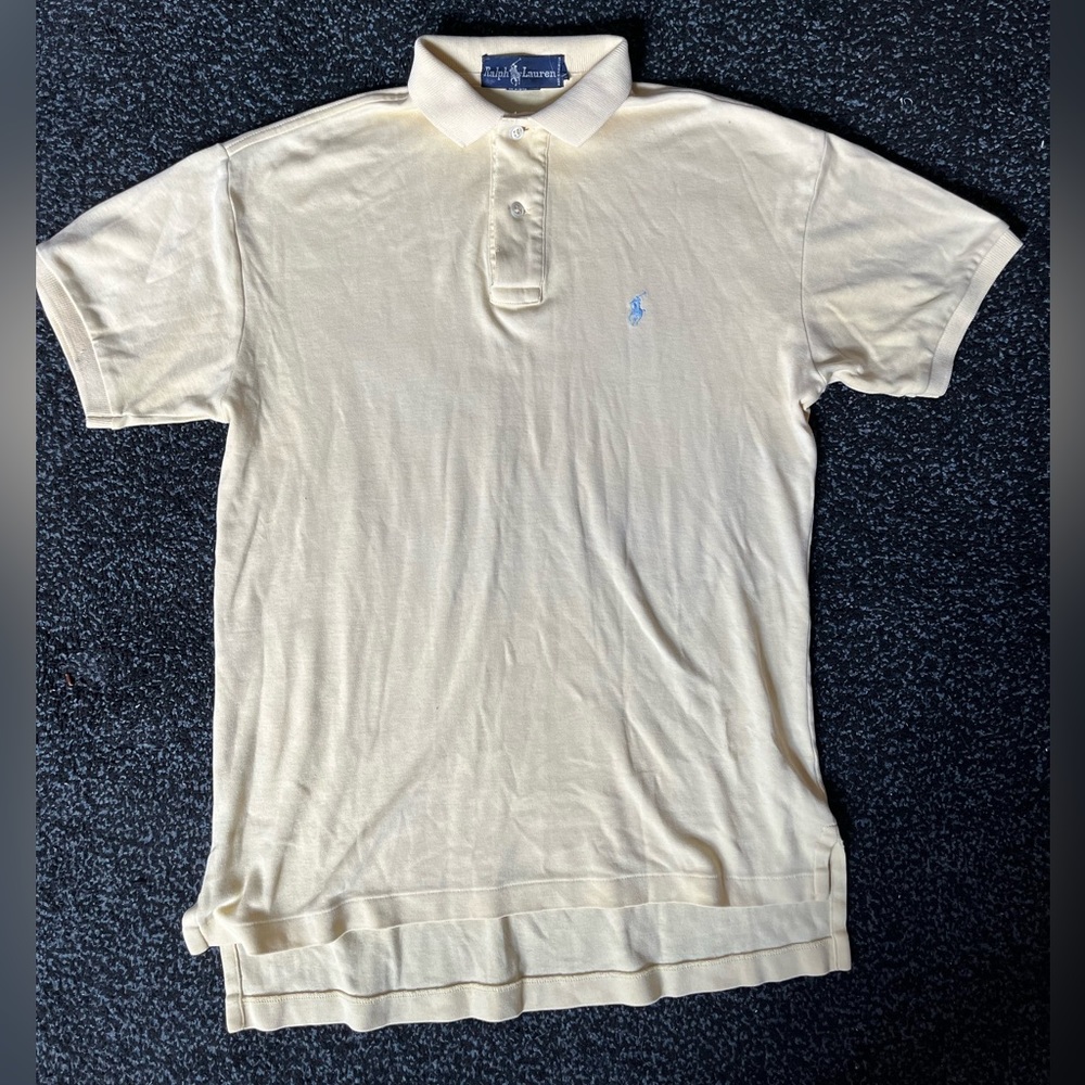 Ralph Lauren Pale Yellow Polo Shirt